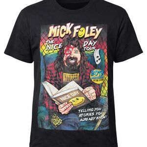 Mick Foley Nice Day Tour T-Shirt 20th Anniversary WWE Wrestling Tee M